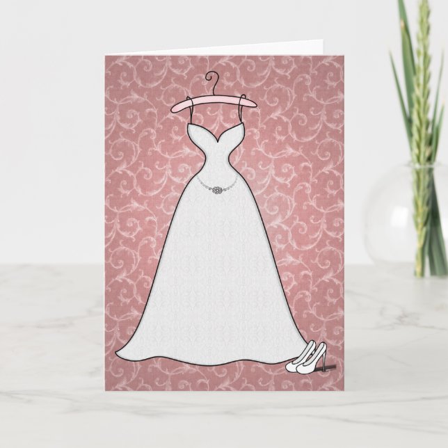 Carte Robe de mariée 'Simply Lace' (Devant)