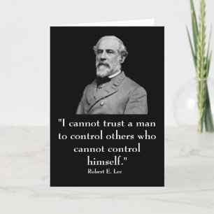 Carte Robert E. Lee et citation