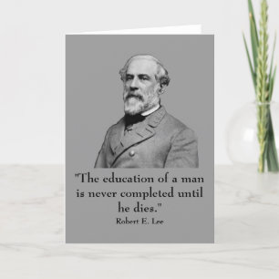 Carte Robert E. Lee et citation