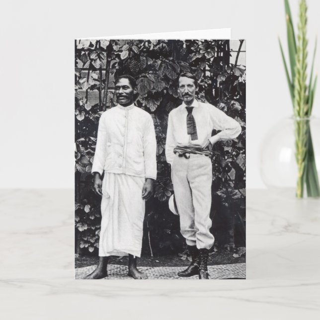 Carte Robert Louis Stevenson et son ami (Devant)