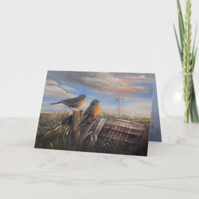 Carte Robins 5 x 7" (Devant)