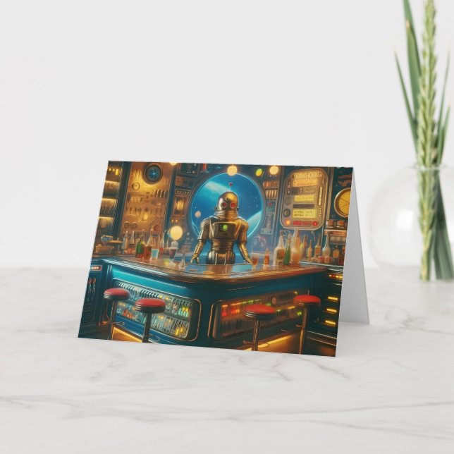 Carte Robot Bartender dans Interstellaire Space Age Dive (Devant)