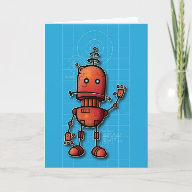 Carte Robot bonjour (Devant)