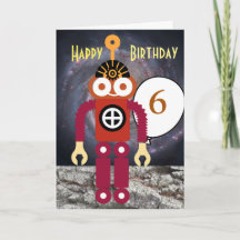 Robot de dessin animé Anniversaire des enfants mod