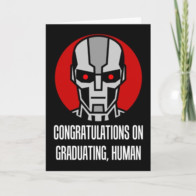 Carte Robot IA de Félicitations de Diplôme Félicitations (Devant)