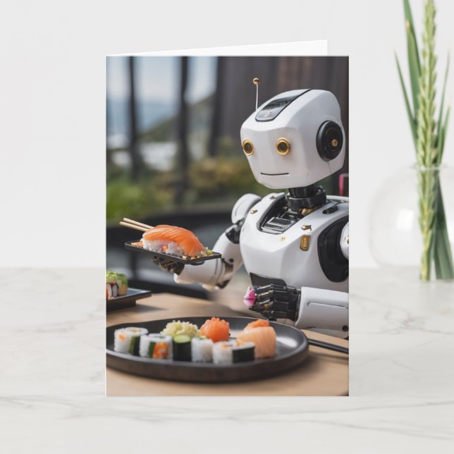 Carte robot sushi (Devant)