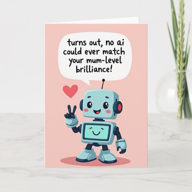 Carte Robot Sweet Mothers Day Card (Devant)