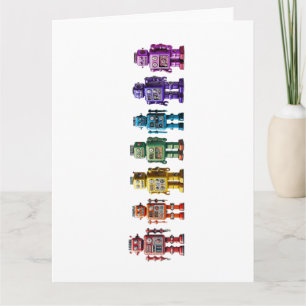 Carte Robots arc-en-ciel