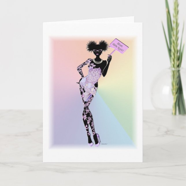 Carte Roche noire de filles (Devant)