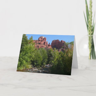 Carte Rocher de la cathédrale et ruisseau à Sedona Arizo