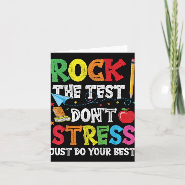 Carte Rocher Le Point De Test Stress Juste Faites Votre  (Devant)
