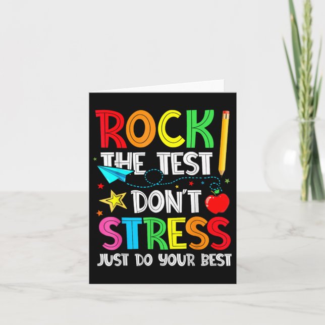 Carte Rocher Le Point De Test Stress Juste Faites Votre  (Devant)