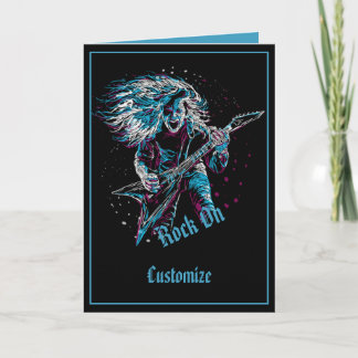 Carte Rocher sur métal lourd