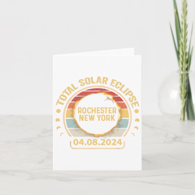 Carte Rochester New York Ny Total Solar Eclipse Party 20 (Devant)