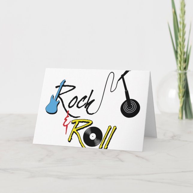 Carte Rock Et Roll (Devant)