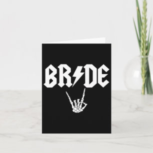 Carte Rock N Roll Gothique Halloween Bachelorette Party