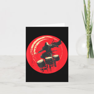 Carte Rock Ninja avec Costume de Tambours Cool pour Adul