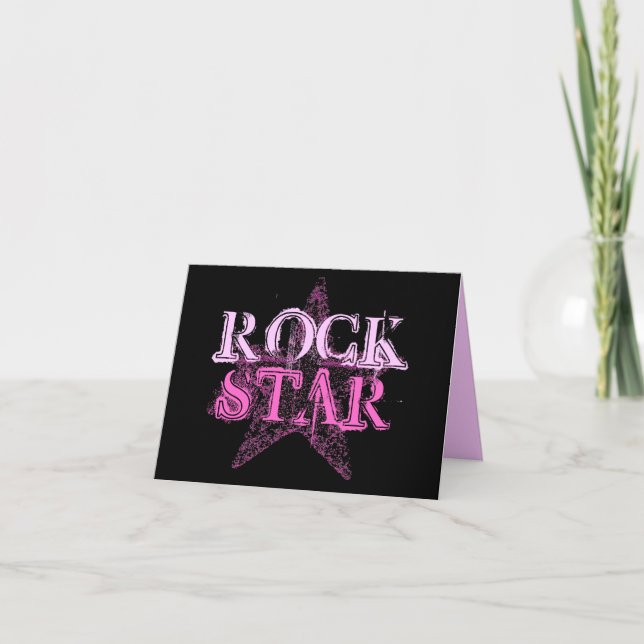 Carte ROCK STAR Diva (Devant)