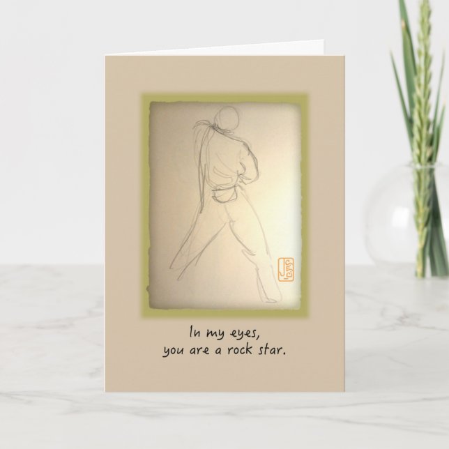 Carte Rock Star pour lui anniversaire (Devant)