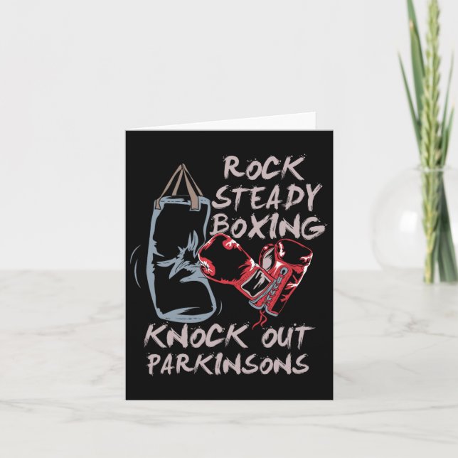 Carte Rock Steady Boxing Knock Out Parkinsons (Devant)