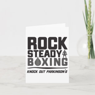 Carte Rock Steady Boxing Knock Out Parkinson's