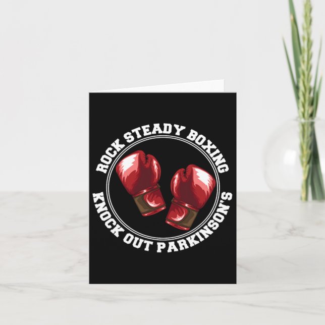 Carte Rock Steady Boxing Knock Out Parkinsons Fighter Re (Devant)