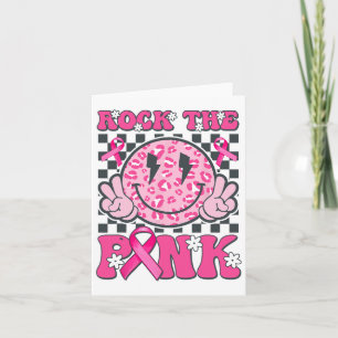 Carte Rock The Pink Smile Face Pink Breast Cancer Award