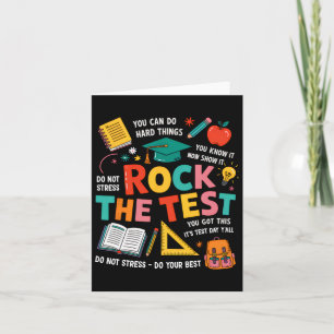 Carte Rock The Test Funny Test Test Jour Enseignant Te