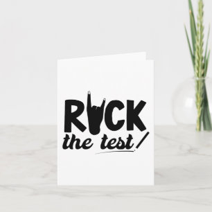 Carte Rock The Test Test Test Examen Jour Pour L'Étudian