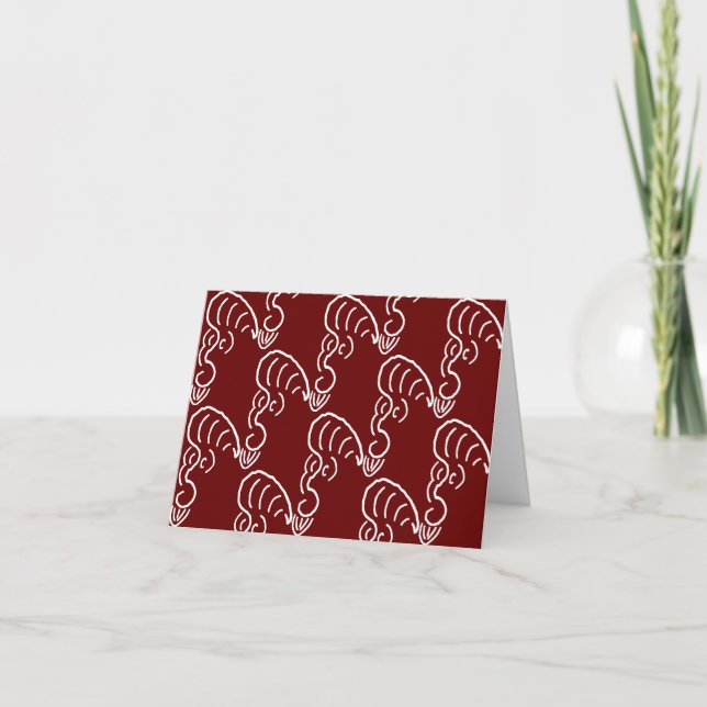 CARTE ROCKABILLY YELL (CRIMSON) (Devant)
