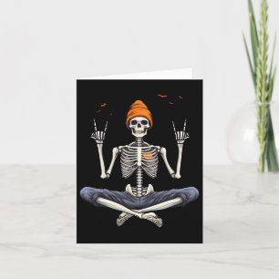 Carte Rocker Skeleton Casquette Skin Cool Halloween Punk