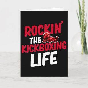 Carte Rockin 'The Kickboxing Life Arts Martiaux Boxeur J