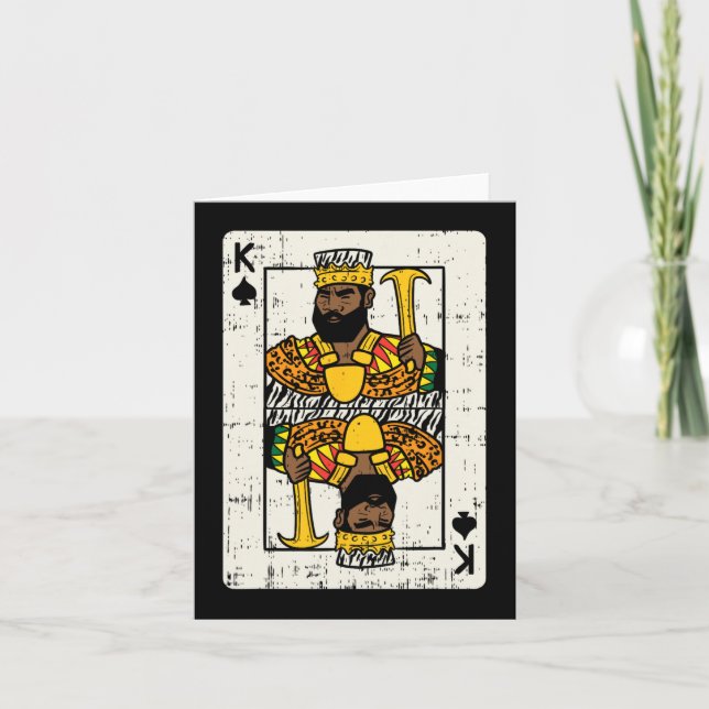 Carte Roi Africaine Black Pride Blm Couple Match H (Devant)