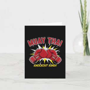 Carte Roi du knock-out de Muay Thai Gant de boxe rouge F