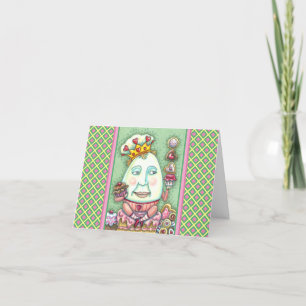 Carte ROI HUMPTY, CŒURS & CONFISERIES, VALENTINE Vierge