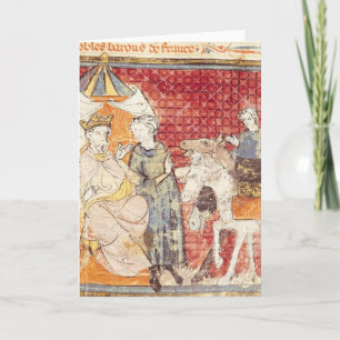 Carte Roland offrant l'adieu à Charlemagne