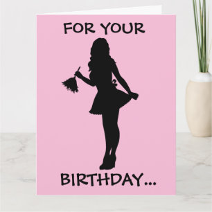 CARTE ROLEPLAY ANNIVERSAIRE FRANÇAIS MAID GREETING CARD
