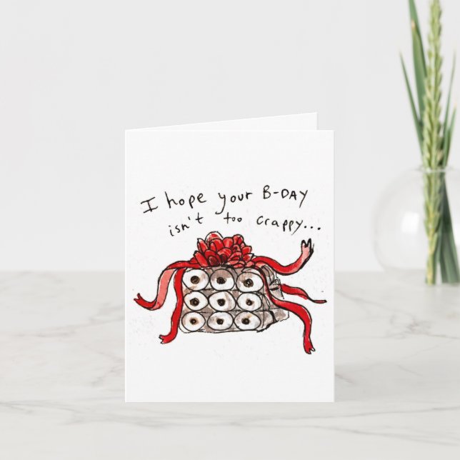 Carte Roll B-Day | Quarantine Birthday Card COVID-19 (Devant)