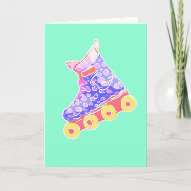 Carte Rollerblade en Pastel (Devant)