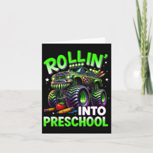 Carte Rollin' In Preschool Monster Truck Back To Schole