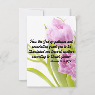 Carte Romains 15:5 KJV Bible Ecriture Pic Greeting