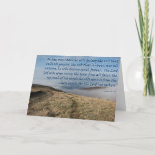 Carte Roman Catholic Old Testament Sympathy Card