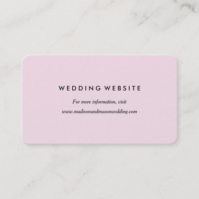 Carte Romance chic de site Web de | (Devant)