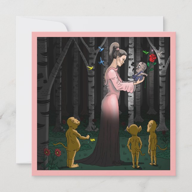 Carte Romance dans la forêt de contes de fées (Devant)