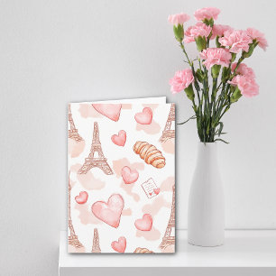 Carte Romance Parisienne de la Saint-Valentin