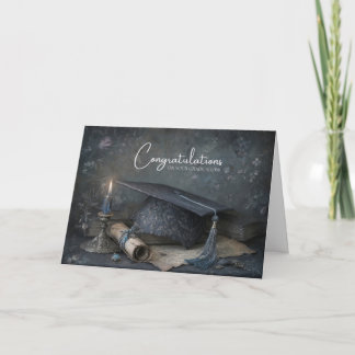 Carte Romance Sombre Élégant et Atmosphère de Remise de