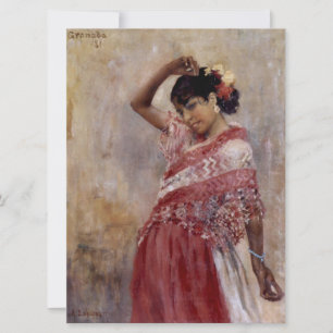 Carte Romani Gypsy Woman Dancing (par Albert Edelfeel)