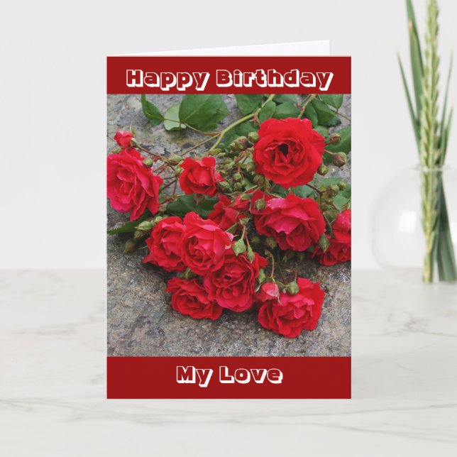 Carte Romantic birthday card (Devant)