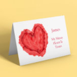 Carte Romantic Boyfriend Love Heart Birthday<br><div class="desc">Romantic red love heart card.  Ideal for husbands and boyfriends. Customisable for you to add the name of your choice.</div>