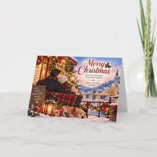 Carte Romantic Christmas Card for Couples